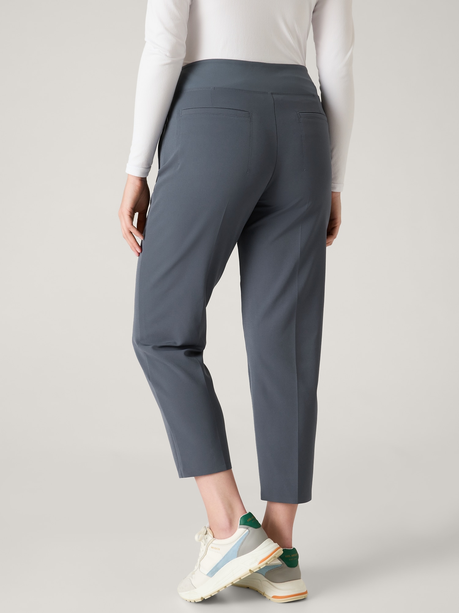 NEW A new day gray high rise straight hip/thigh ankle pants