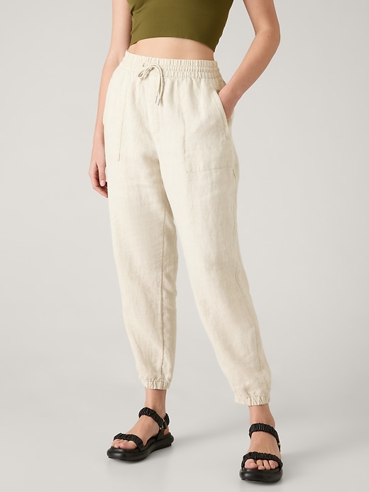 Image number 5 showing, Retreat Linen High Rise Jogger
