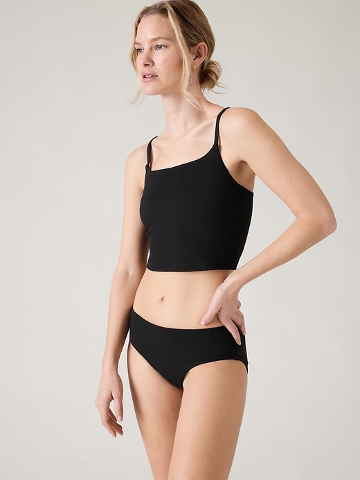 Image number 1 showing, Scoop Crop Pique Tankini A-C