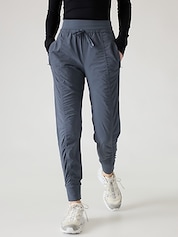 Avia Activewear Light Gray Stripe Leisure Travel Knit Pants 3X PLUS 22W  Pockets