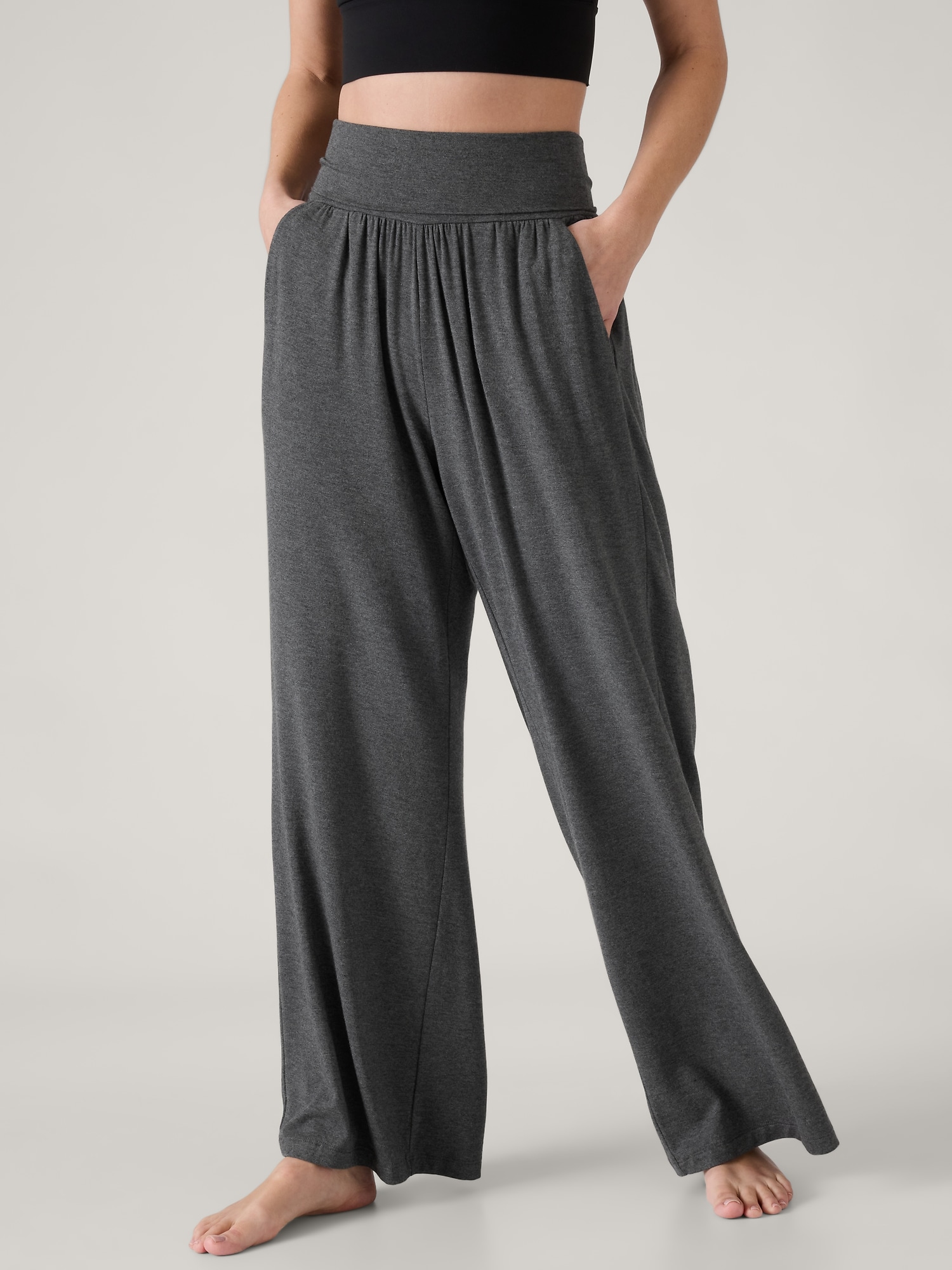 Women's Perfectly Cozy Wide Leg Lounge Pants - Stars Above™ Dark Gray XS
