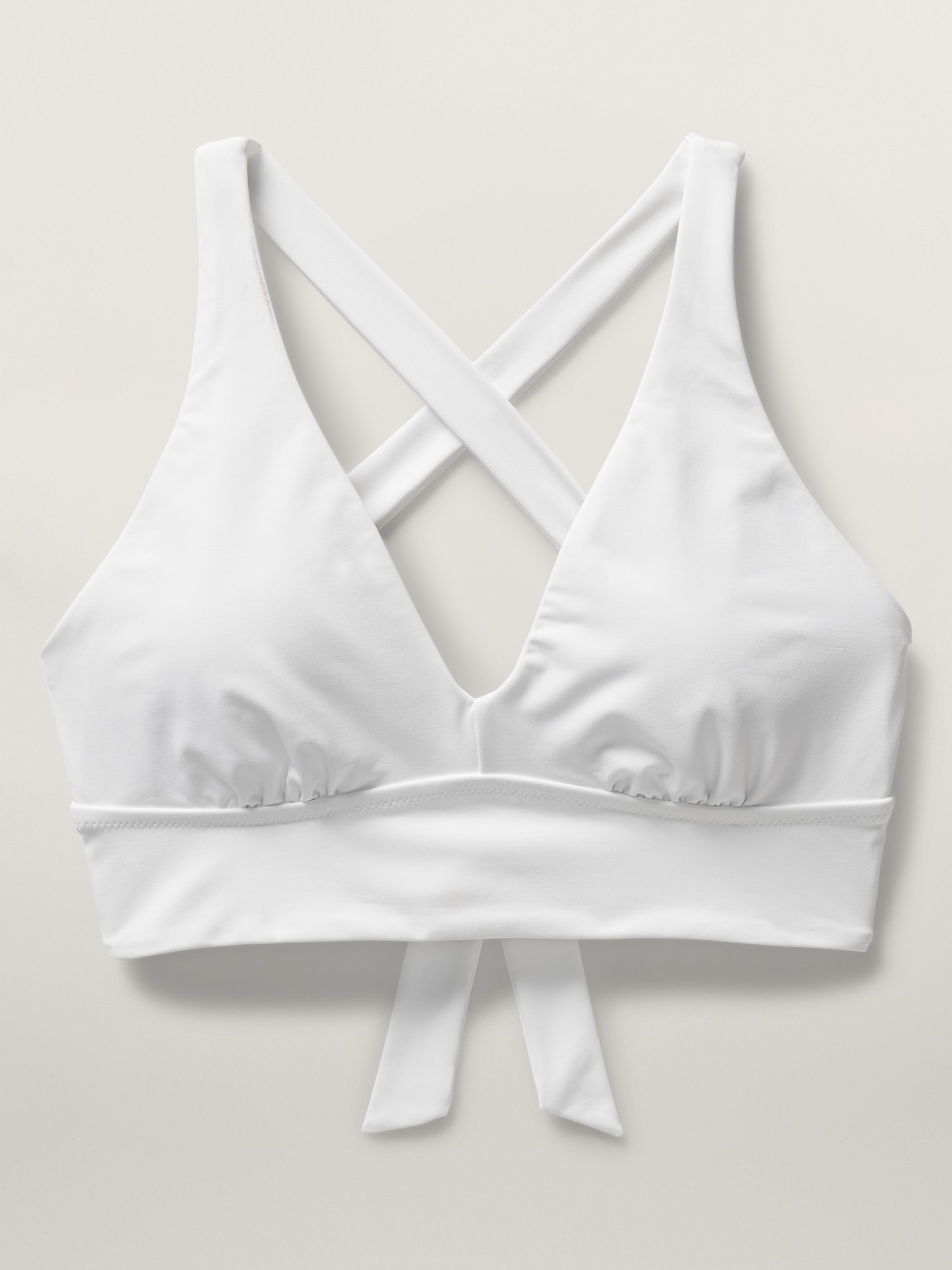 White athleta bikini top - comes with padding - nice - Depop