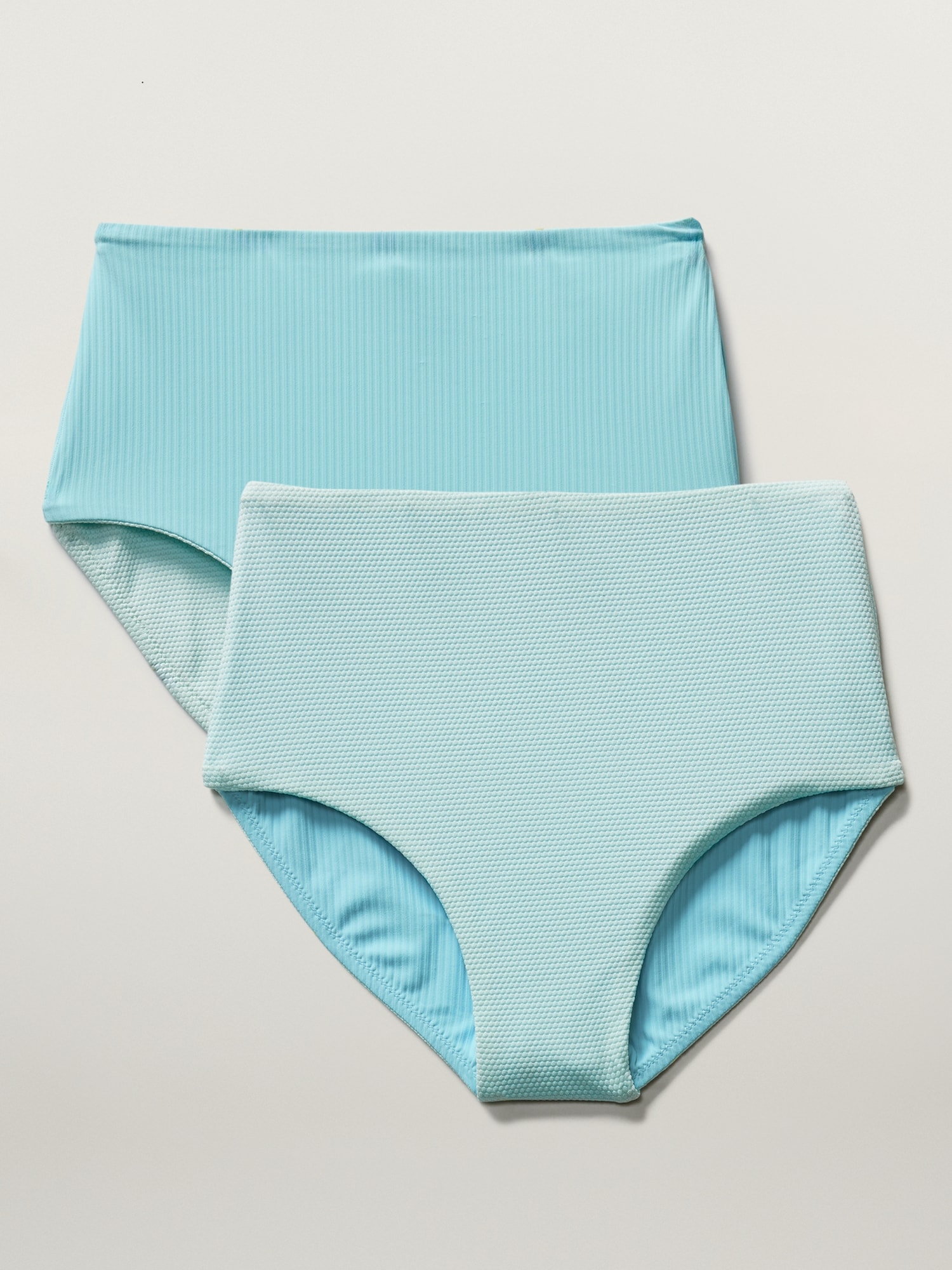 Bas de maillot de bain texturé réversible à taille très haute Athleta Girl