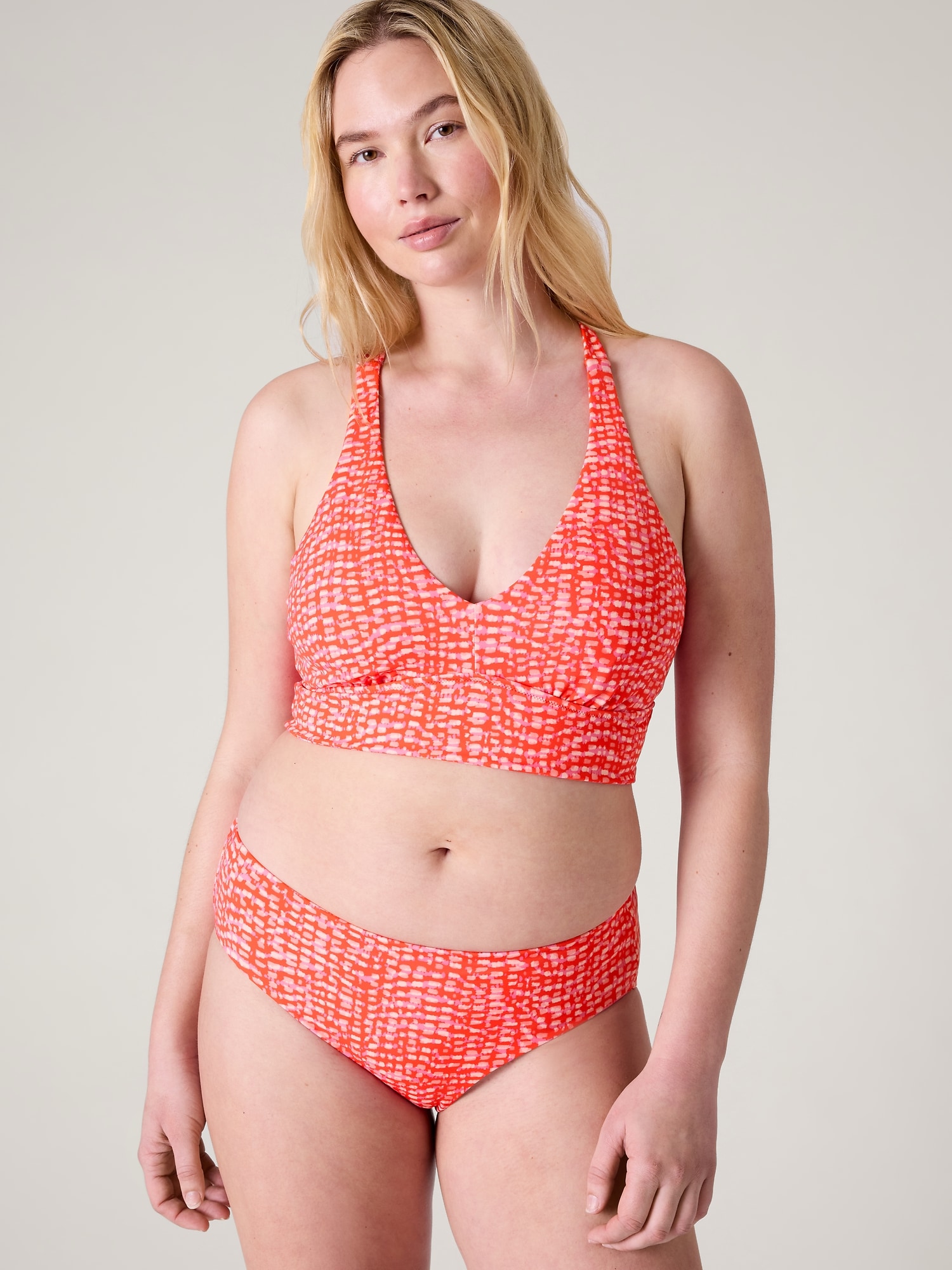 Swimwear, Gorgeous Plunge Halter Non Pad Bikini Top