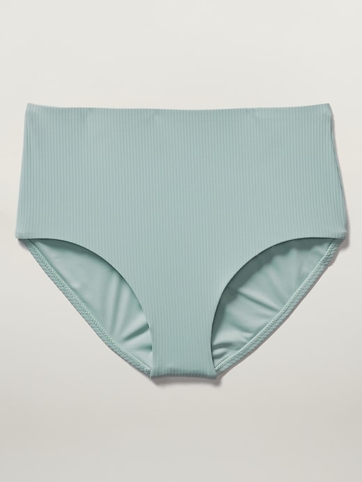 Image number 3 showing, High Waist Rib Swim Bottom