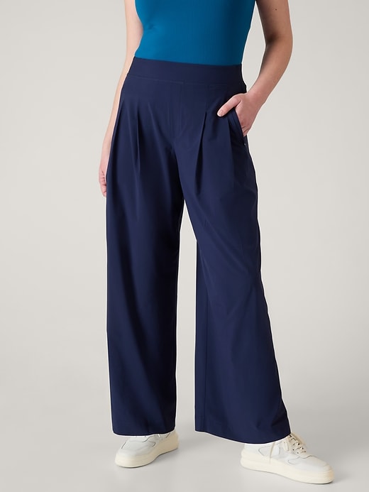 Image number 5 showing, Brooklyn Heights High Rise Pleated Wide Leg Pant