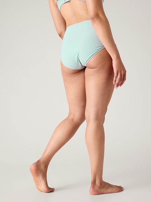 Image number 6 showing, High Waist Rib Swim Bottom