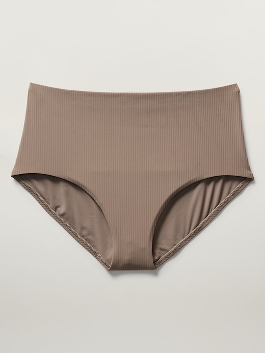 Image number 3 showing, High Waist Rib Swim Bottom