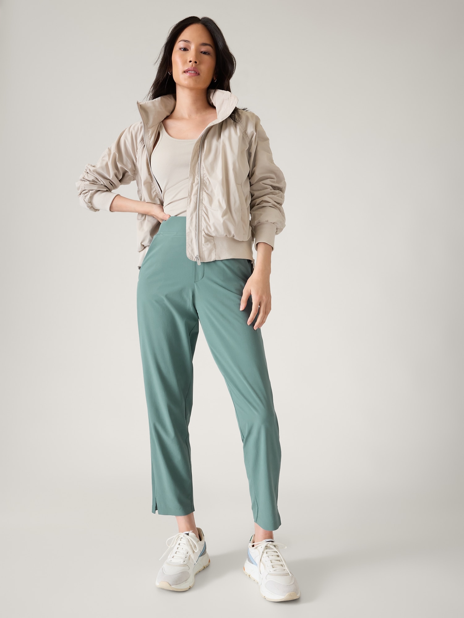 Brooklyn Ankle Pant, textile, Introducing the new Brooklyn Ankle Pant:  Recycled fabric that's lightweight, wrinkle resistant, easy to move in, and  UPF 50+. Shop now: gap.us/2nyLmCk