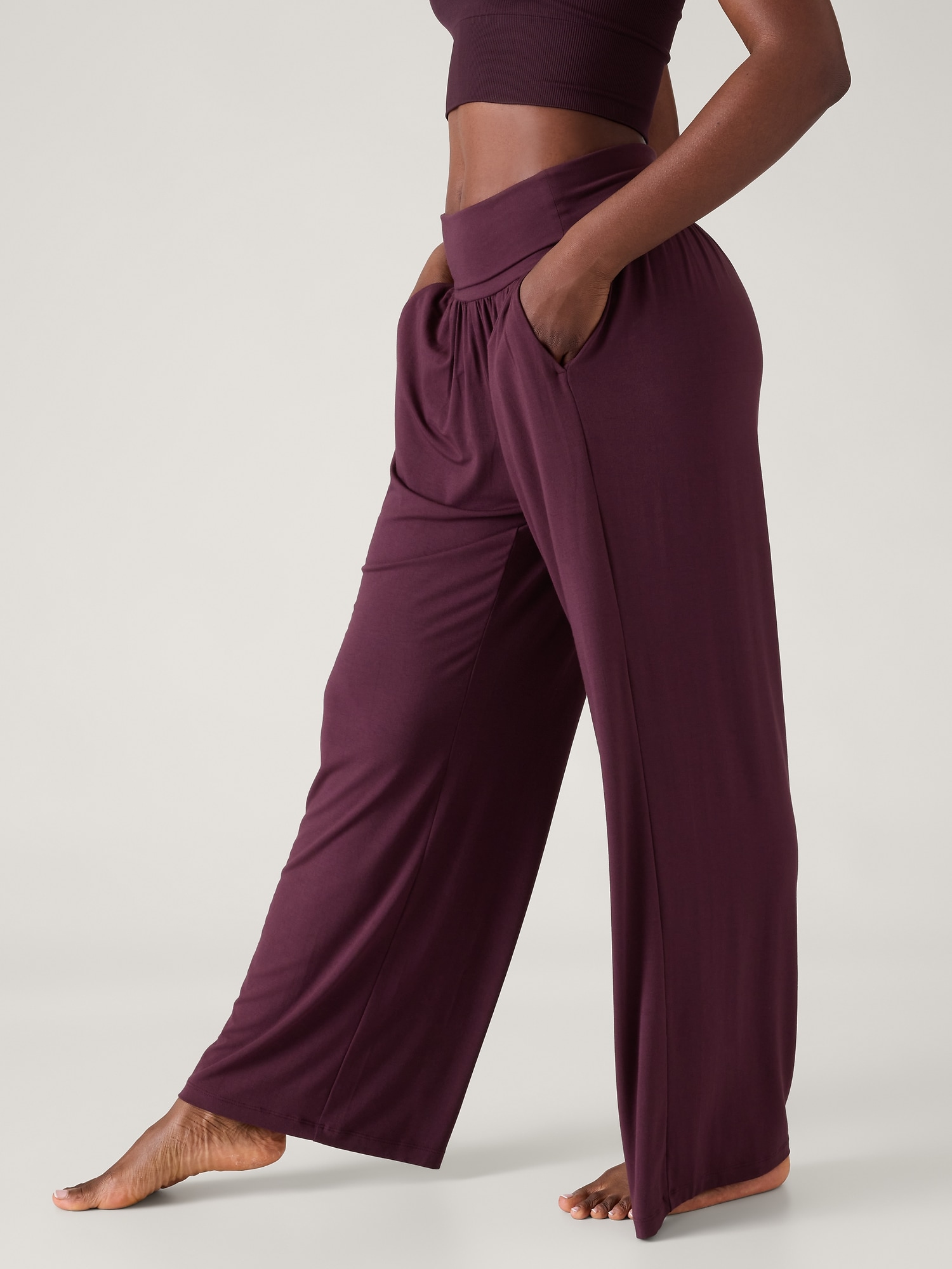 Athleta Cosmic Wide Leg Pant In Black Size 18 - $57 - From Julie