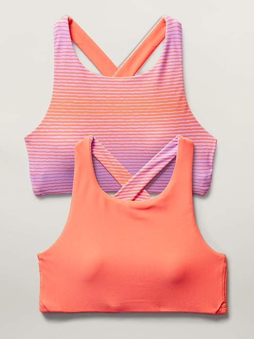 View large product image 1 of 3. Athleta Girl Reversible High Neck Bikini Top