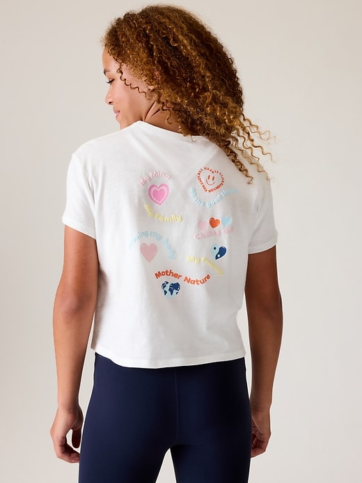 Image number 1 showing, Athleta Girl Daily Graphic Tee