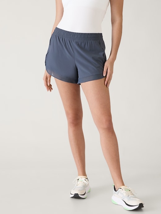Image number 5 showing, Mesh Racer Run Mid Rise 4 Short