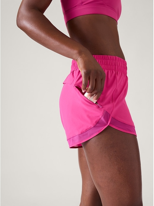 Image number 2 showing, Mesh Racer Run Mid Rise 4 Short