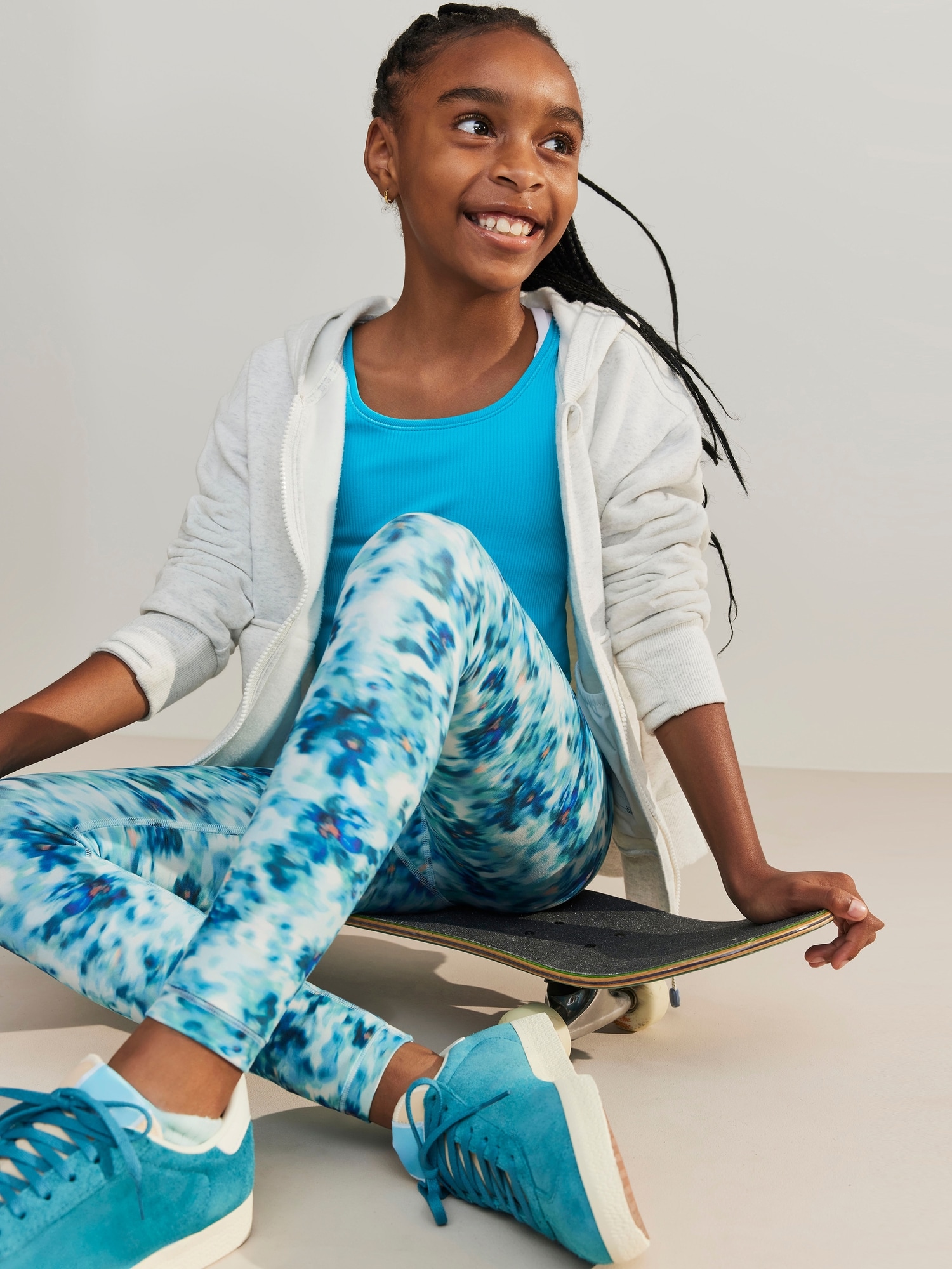 Athleta Girl Black Camo Print Chit Chat Tight Leggings