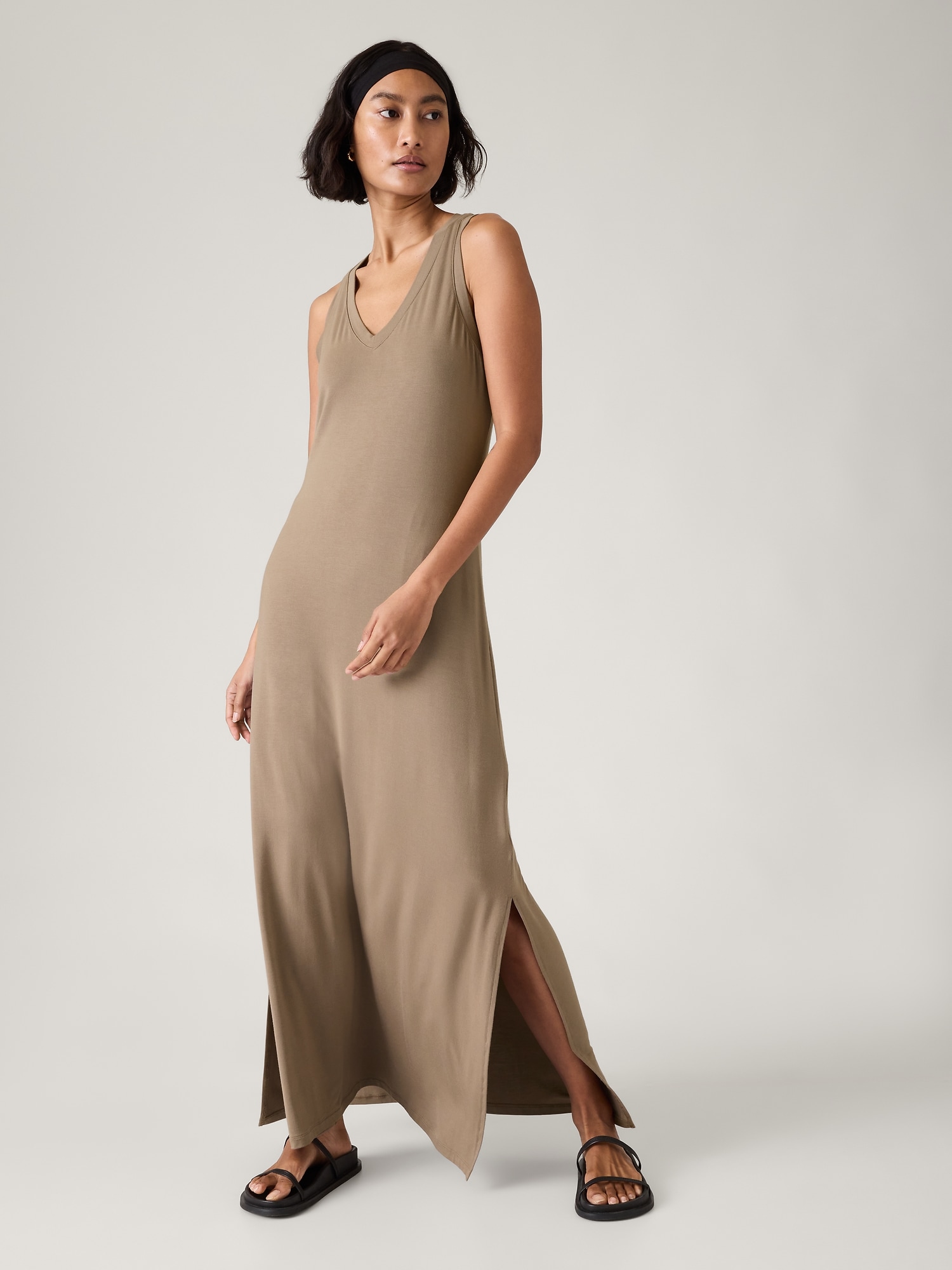 Santorini Maxi Dress - Brown