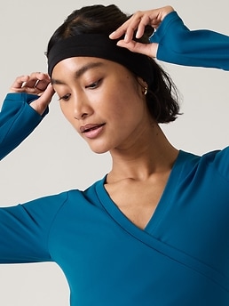 Wrap Top in Rayon Lycra Dance Wear, Yoga Wear -  Canada