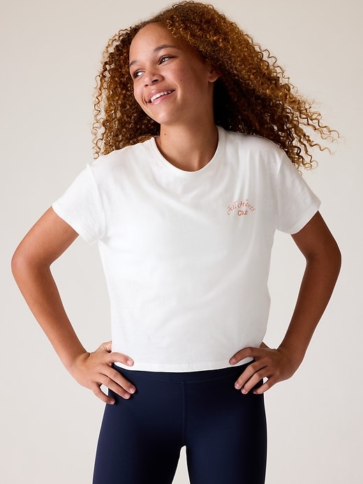 Image number 2 showing, Athleta Girl Daily Graphic Tee