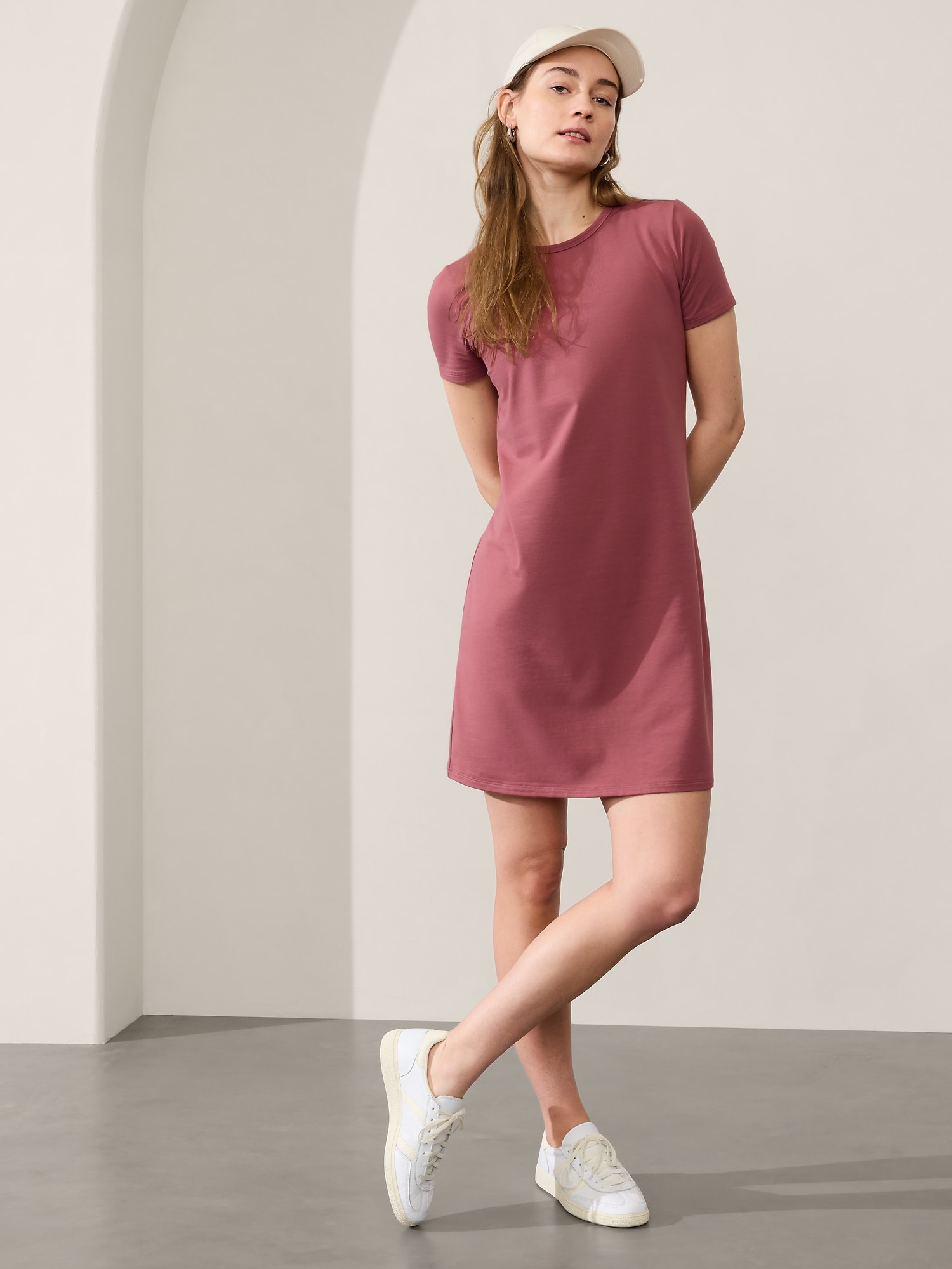 Essential Tee Dress - Red