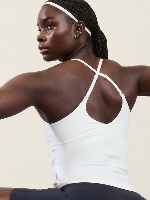 Image number 4 showing, Elation V-Neck Built-In Bra Tank A-C