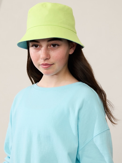 View large product image 2 of 3. Athleta Girl Reversible Bucket Hat