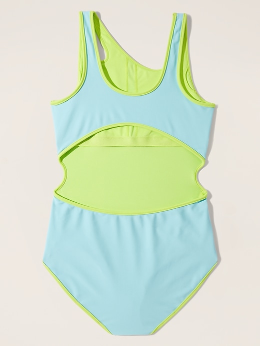 Image number 3 showing, Athleta Girl Cutout One Piece Swimsuit