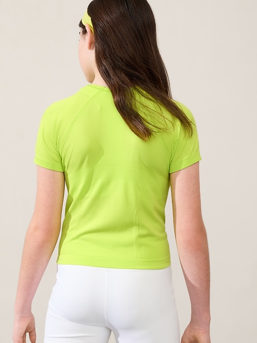 Image number 2 showing, Athleta Girl Power Up Seamless Sport Length Tee