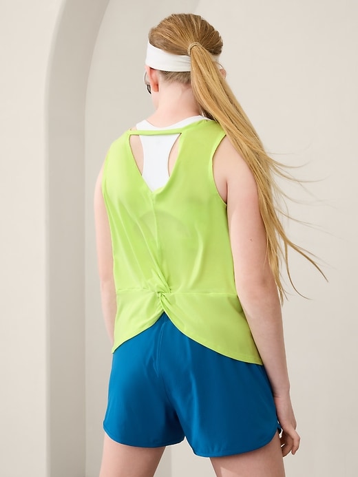 Image number 3 showing, Athleta Girl With Ease Twist Back Tank