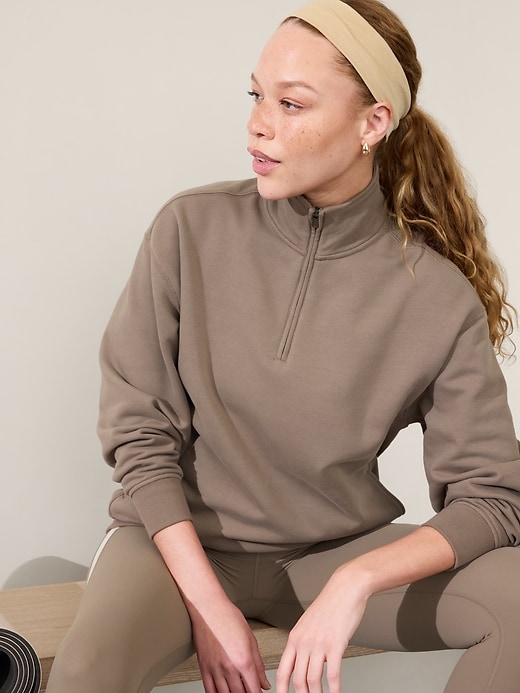 Image number 1 showing, Forever Fleece 1/4 Zip Sweatshirt