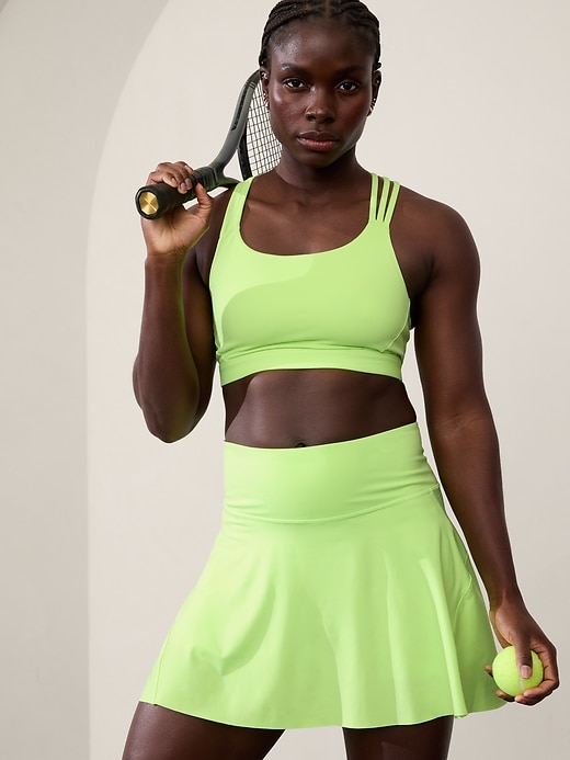 L'image numéro 1 présente Jupe-short de tennis de 39,5 cm à taille haute Ace