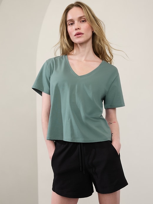 Image number 1 showing, Essential V-Neck Tee