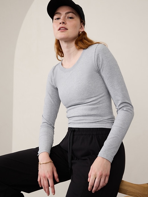 Image number 1 showing, Renew Seamless Crewneck Top