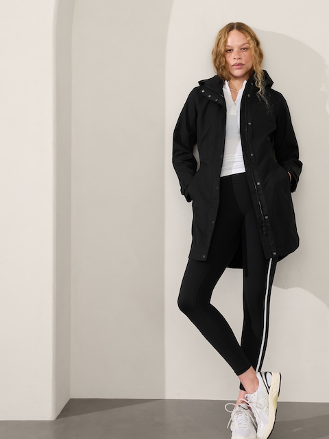 RainOut Sutro Long Trench - Black