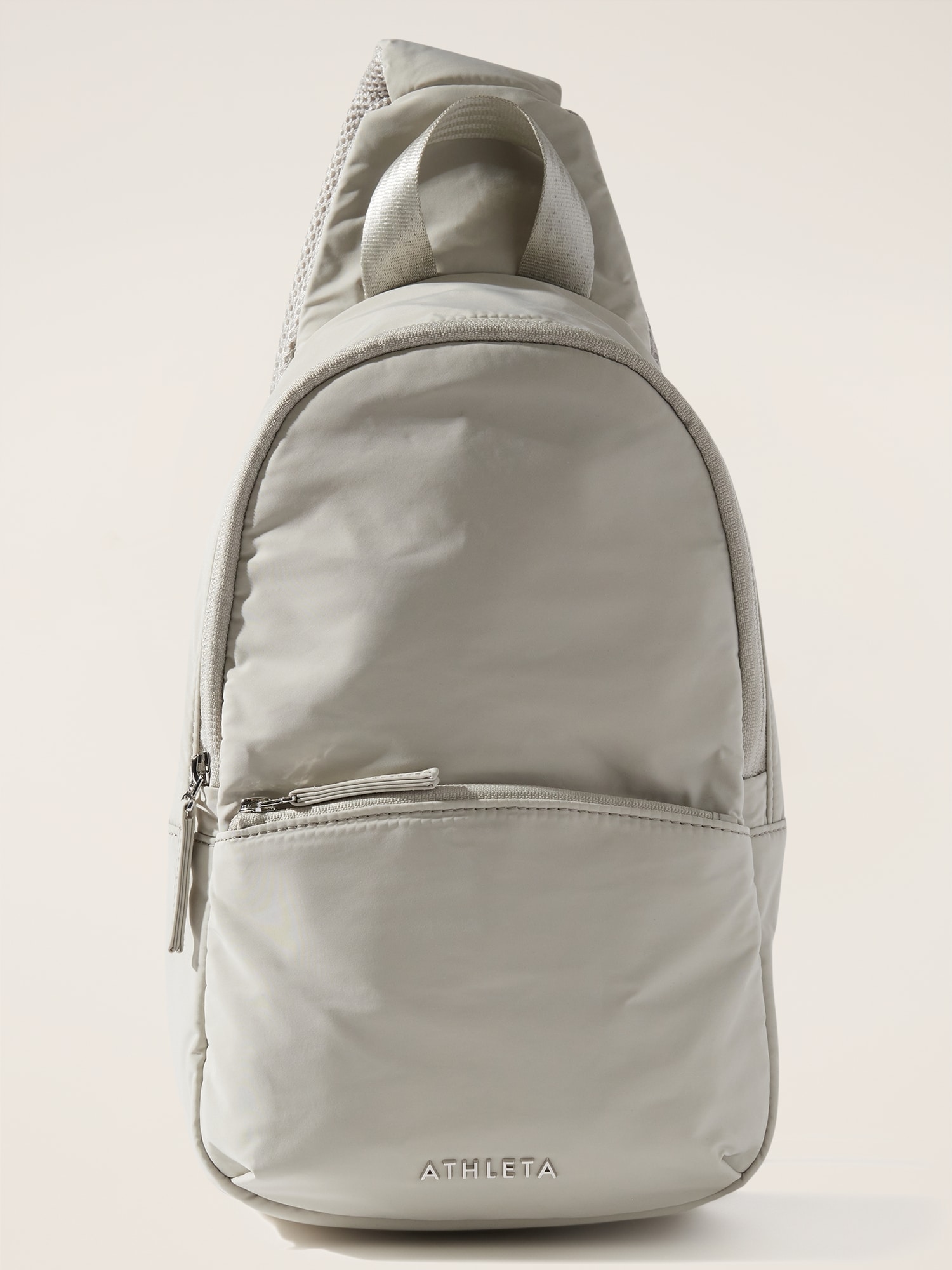 Grey sling bag sale