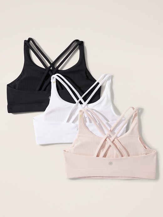 Image number 2 showing, Athleta Girl Upbeat Bra 3-Pack