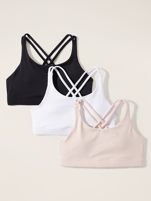 Image number 1 showing, Athleta Girl Upbeat Bra 3-Pack