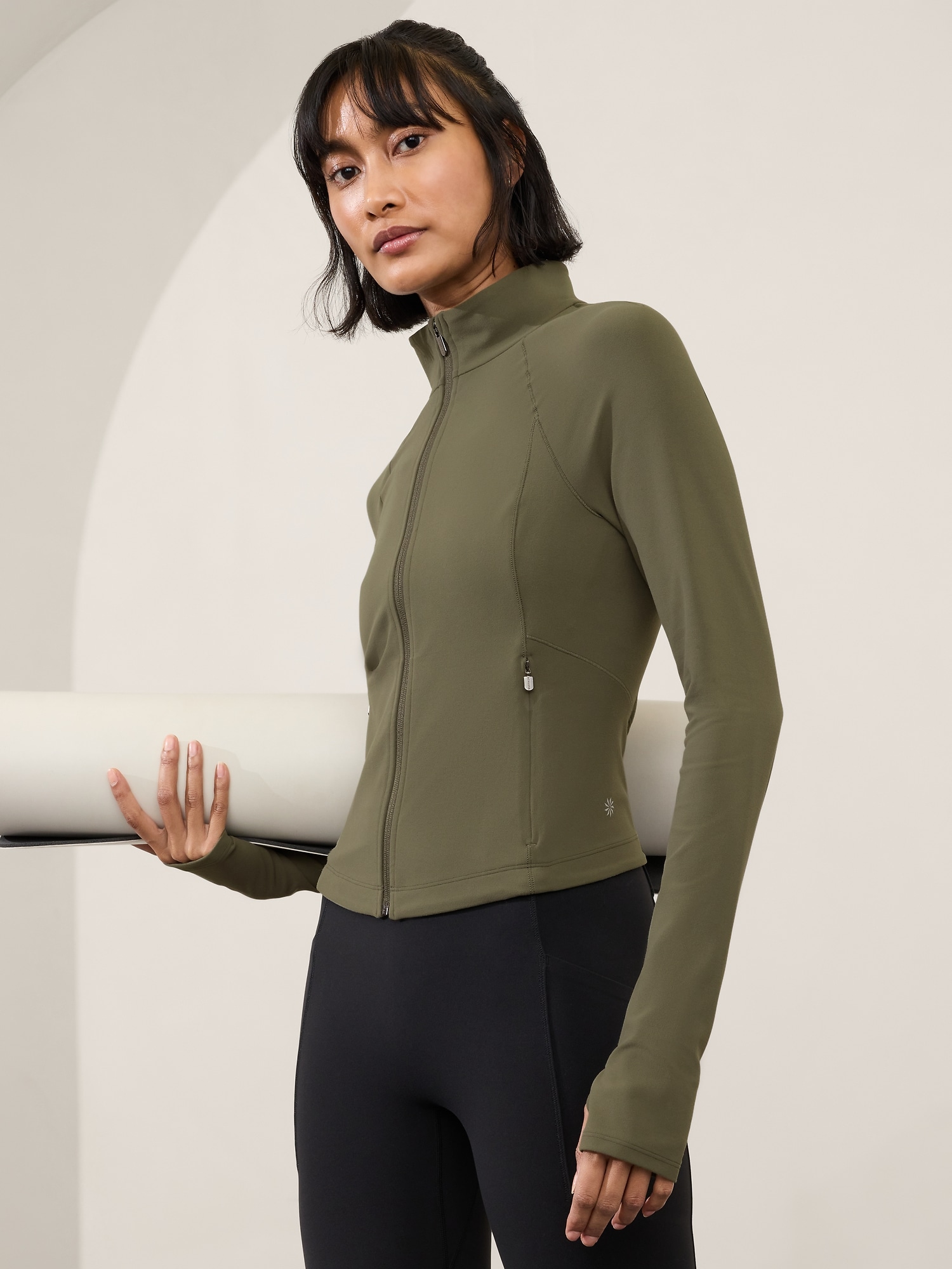 Salutation Crop Mesh Jacket Athleta