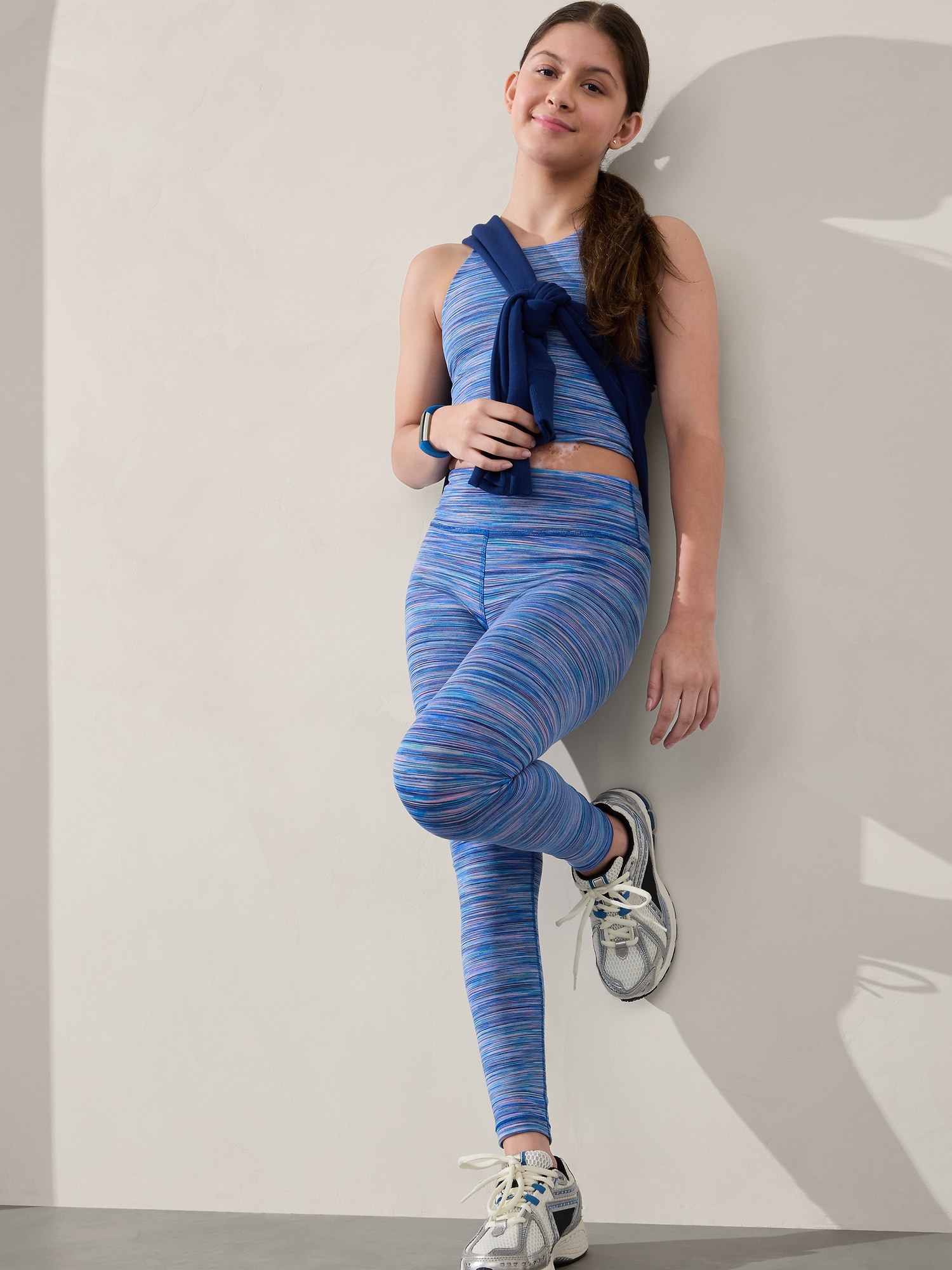 Legging à taille haute Chit Chat Athleta Girl - Bleu