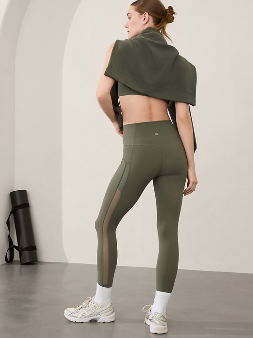 Image number 1 showing, Salutation Stash High Rise Mesh 7/8 Legging