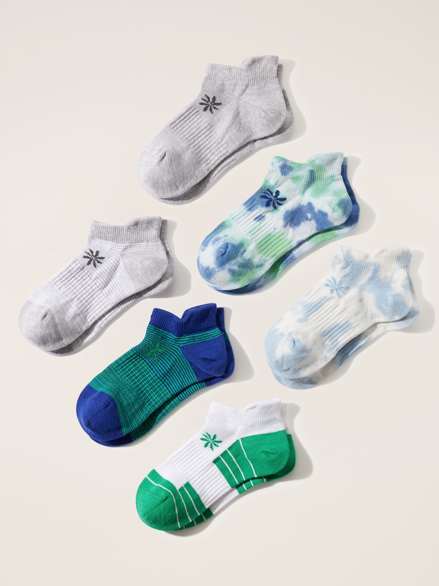 Athleta Girl Everyday Ankle Sock 6-Pack