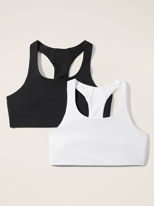 Image number 1 showing, Athleta Girl Cloud Racerback Bra 2-Pack