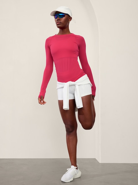 Momentum Seamless Top - Hibiscus