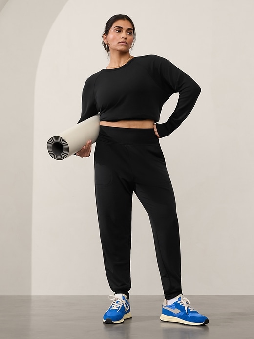 L'image numéro 7 présente Pantalon de jogging à taille haute Coaster Luxe