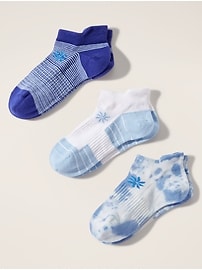 Image number 1 showing, Athleta Girl Everyday Ankle Sock 3-Pack