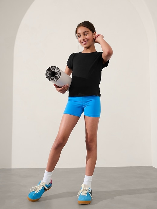 Image number 1 showing, Athleta Girl Easy Rib Tee