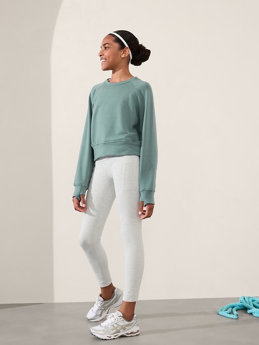 Image number 1 showing, Athleta Girl All Day Crewneck Sweatshirt