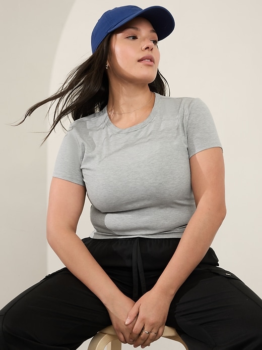 Image number 7 showing, Signature Rib Crop Tee