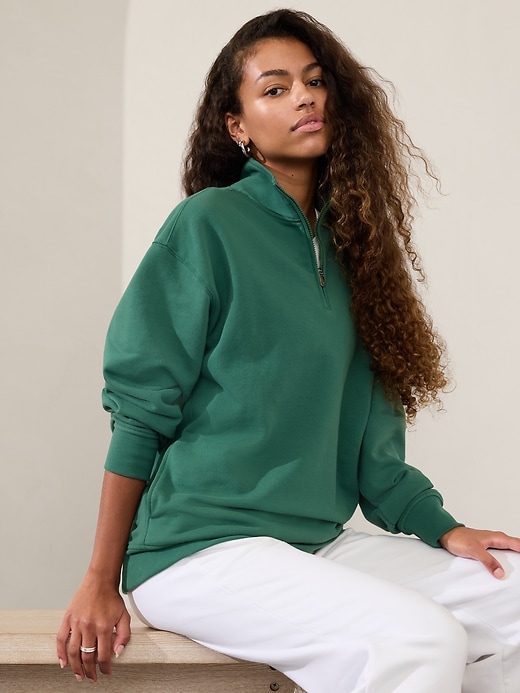 Image number 1 showing, Forever Fleece 1/4 Zip Sweatshirt