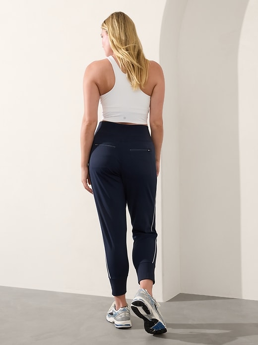 Image number 8 showing, Venice High Rise Track Stripe Jogger