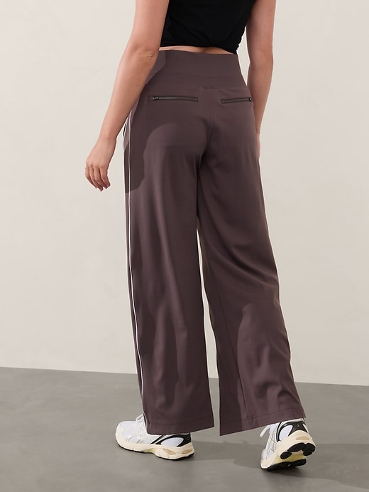 Image number 8 showing, Venice High Rise Track Stripe Wide Leg Pant